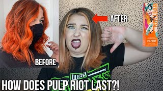 DOES PULP RIOT SEMI PERMANENT HAIR COLOUR LAST?! HOW IT FADES | NUCLEAR & LAVA