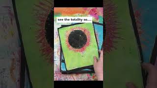 Eclipse gel prints -I couldnt see the totality in person, but I could #gelprint it!