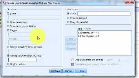 SPSS: Changing scale variable to nominal variable