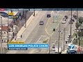 FULL CHASE: LAPD chasing murder suspect on surface streets in Los Angeles