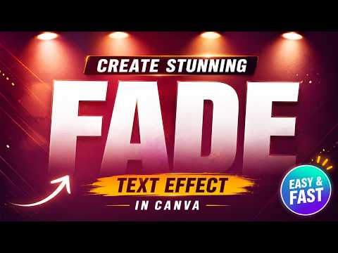 Fade & Blend Text Effect in Canva | Master Modern Typography Fast!