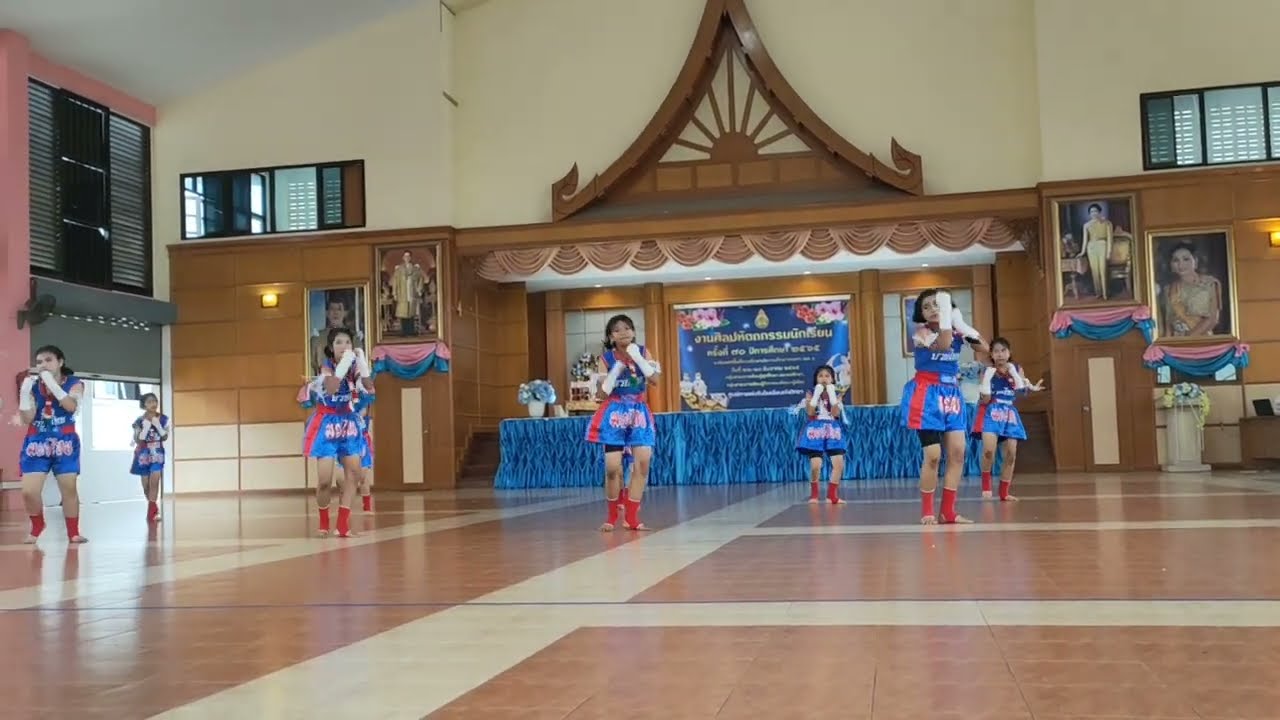 คีตะมวยไทย โรงเรียนชุมชนบ้านด่าน ศิลปหัตถกรรมฯ ระดับเขตพื้นที่