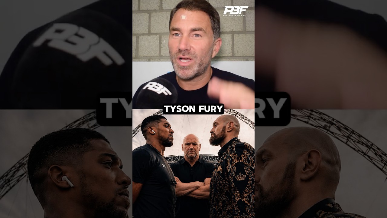 "WE'RE NOT MUGS" - EDDIE HEARN SAYS DANA WHITE CAN'T PROMOTE ANTHONY JOSHUA VS TYSON FURY #Shorts