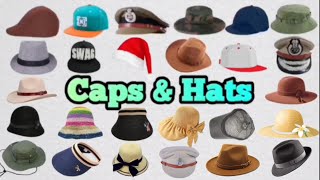 Caps and Hats Name|Hat Names Vocabulary|Learning English vocabulary|English Vocabulary with pictures