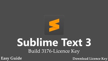 Sublime Text 3 Build 3176 License Key (100% Work) | Sublime  | Sublime Text