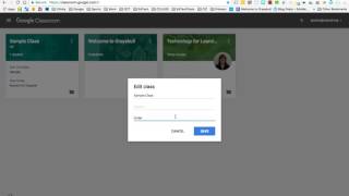 Edit and archive a class in Google Classroom