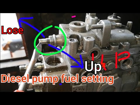 How to diesel pump fuel setting