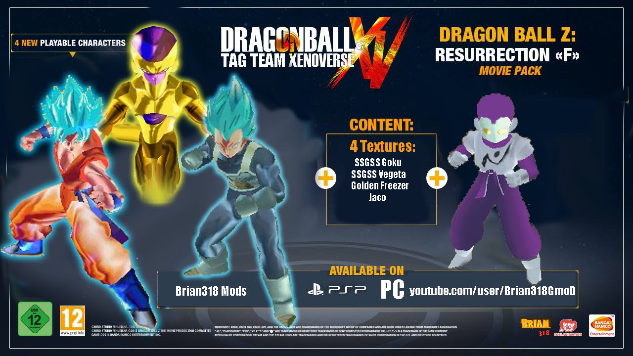 FnF Xenoverse Pack for Tag Team by Brian318