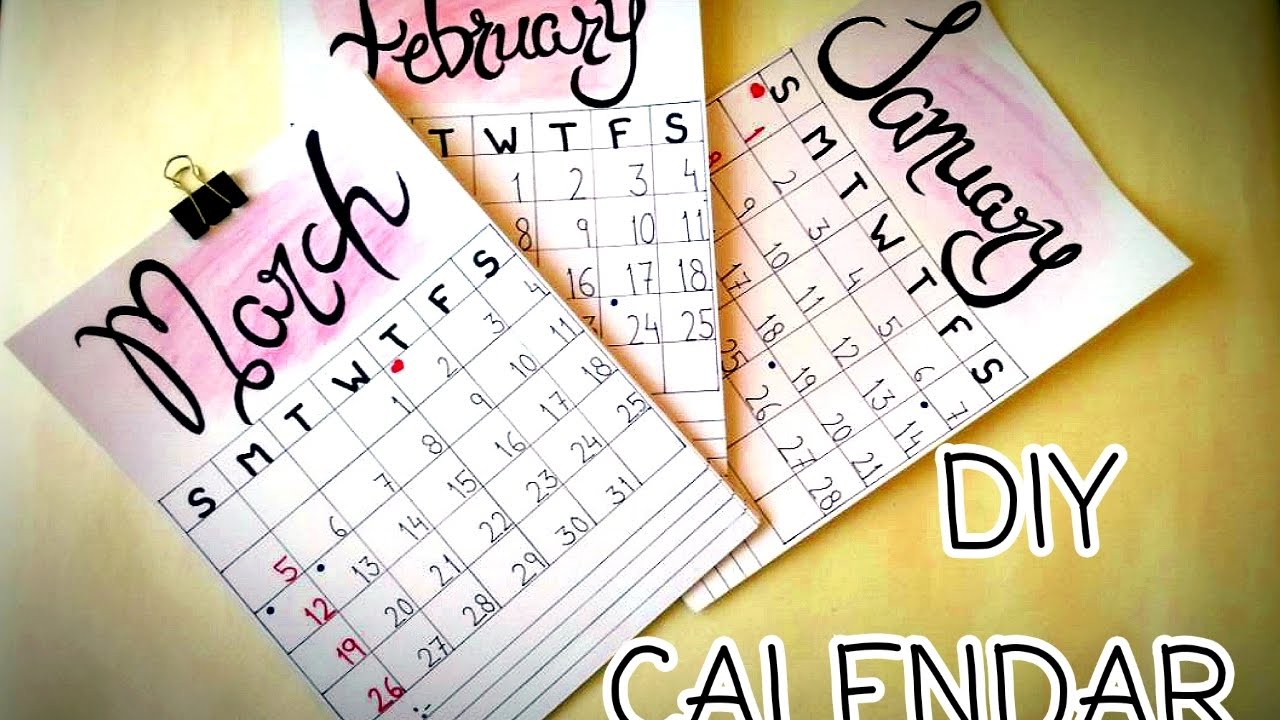 HOW TO MAKE A PERSONALIZED CALENDAR DIY PROJECTS 2017 DIY CALENDAR