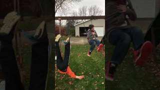 Kid Falls Off Swing And Hits Head Funny Fail