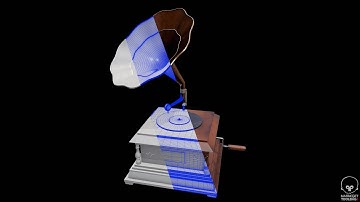 3D Asset Gramophone  | MAYA | Substance 3D painter | Marmoset Tool bag 4
