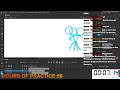Practice animation and drawing: Live 53 (1,000 hours challenge)
