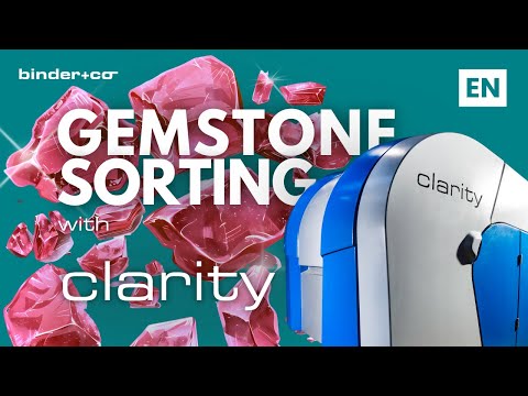 [EN] CLARITY Minerals by Binder+Co: Smart Gemstone Sorting with Sensor Fusion Technology - video from Binder+Co