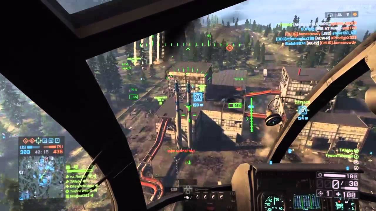 Battlefield 4  Chopper Fun & RPG Takedown!!