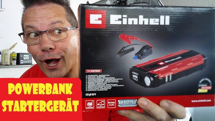 Einhell Jump-Start Powerbank CE-JS 18 rot/schwarz, Starthilfe für Benziner  und Diesel