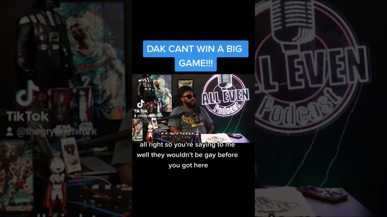 Dak Prescott can't win the BIG game! #nfl #dallascowboys #cowboysnation #shorts