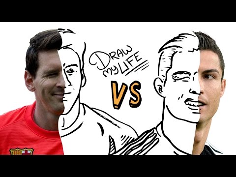MESSI Vs CRISTIANO | Draw My Life