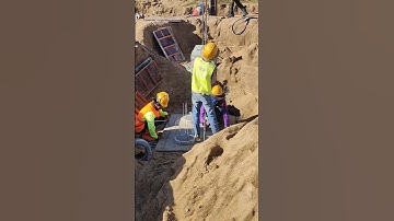 Technical check line to install footing concrete