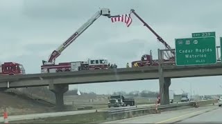 Iowans Line Procession Route to Honor Fallen Corrections Officer