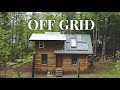 Off Grid - Musician builds a Log Cabin in the woods