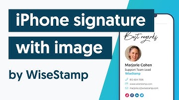 Add signature to iPhone with WiseStamp Signature Manager