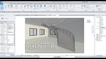 how to create spiral stair case in Revit Tutorial.