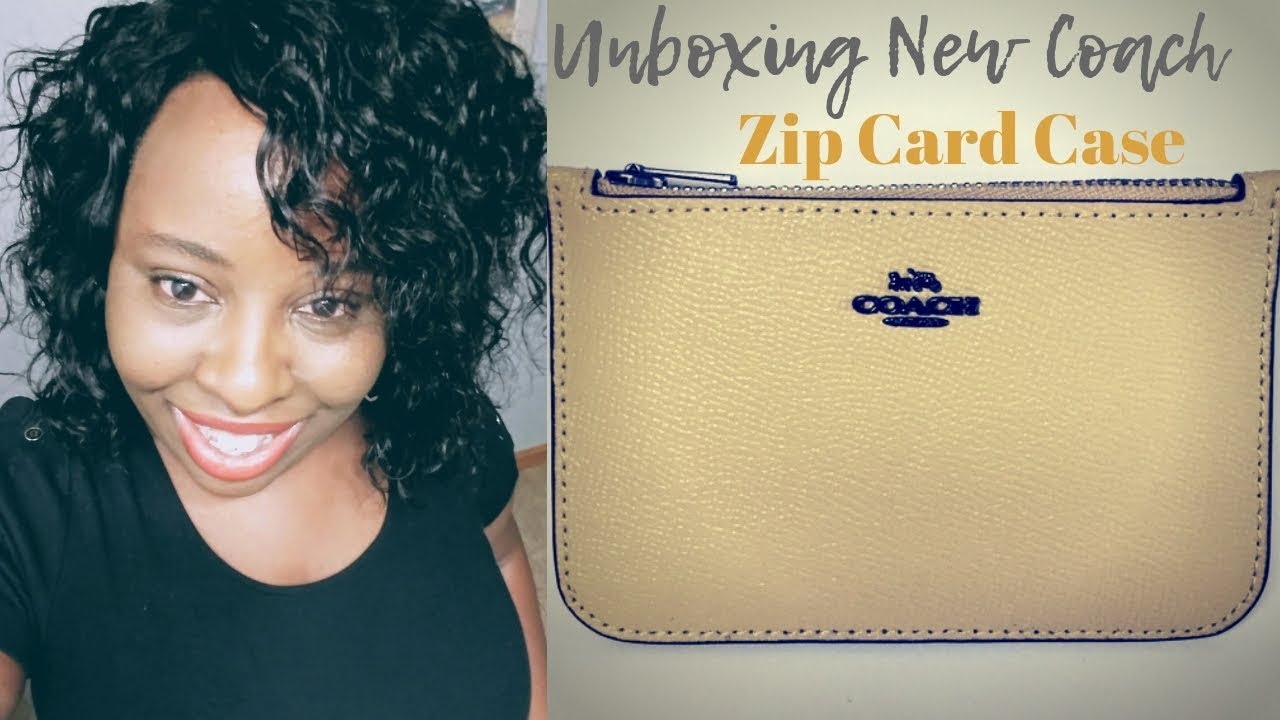 Unboxing New Coach Zip Card Case