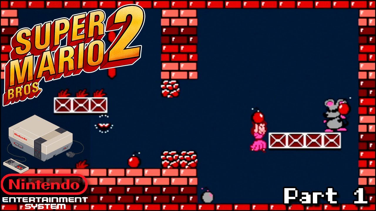 Super Mario Bros 2 - Classic NES (1988) All Worlds, No Warps Part 1 ...