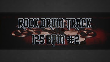 Joe Satriani Style Rock Drum Track 125 BPM (HQ,HD)