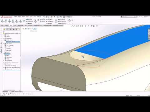 [SOLIDWORKS] HYBRID MODELING Utilization 3 (Editing using solid and surface modeling)