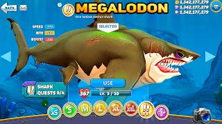 Hungry Shark World Shark Megalodon 45 Sharks Unlocked Coins Mod