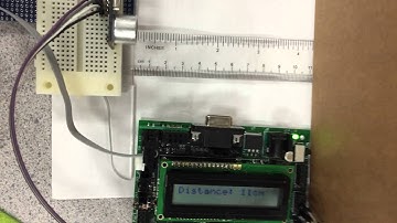 Ultrasonic distance sensor block test