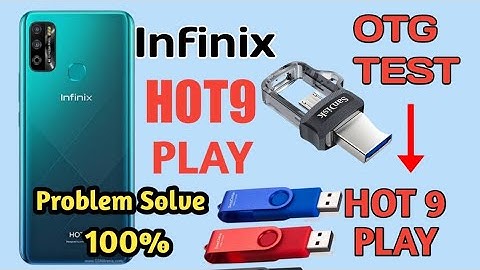 Infinix Hot9 play otg support setting | hot9 play otg option