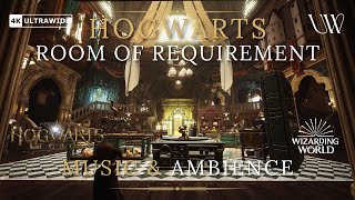 [4K] Room of Requirement Music & Ambience (21:9 Ultrawide) | Hogwarts Legacy OST