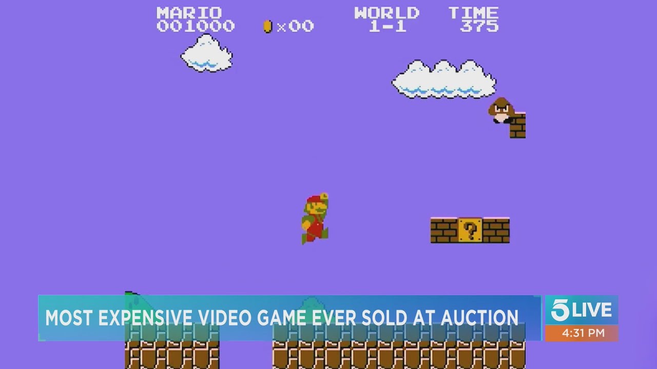 希少！super Mario bros マリオ Rare Super Mario Bros. game sells for record $660,000 at auction