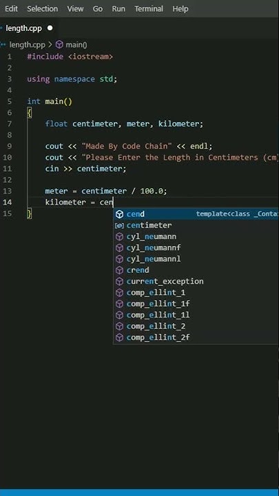 How to Make a Program to Convert Centimeters to Meters and Kilometers ...