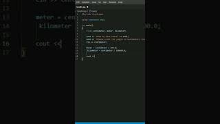 How to Make a Program to Convert Centimeters to Meters and Kilometers with C++ | SOFTWARE