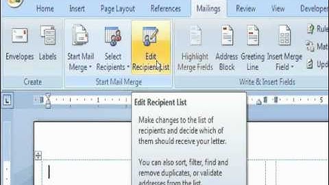 How to Create Address Mailing Labels in Microsoft Word 2007 Using Excel Data