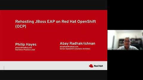 Re host JBoss EAP to OpenShift Container Platform(OCP) - Overview