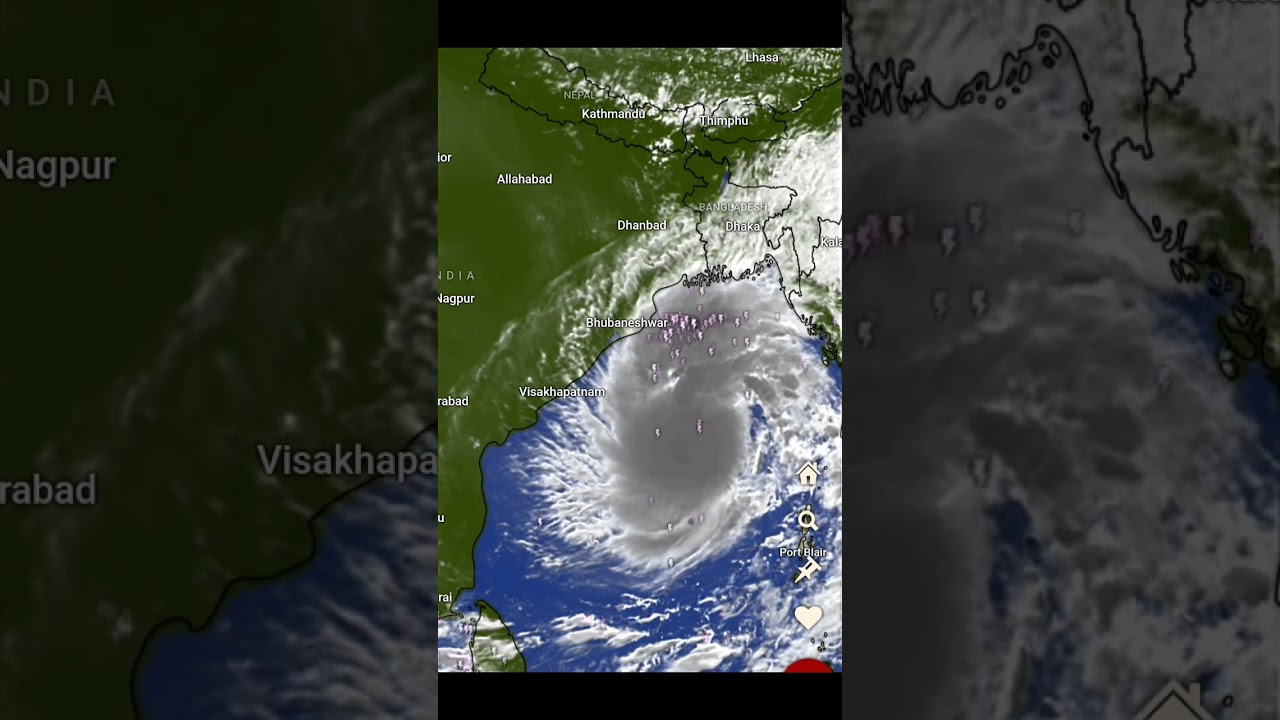 Setlight view cyclone DANA.Live updates..|| #cyclone #breakingnews.