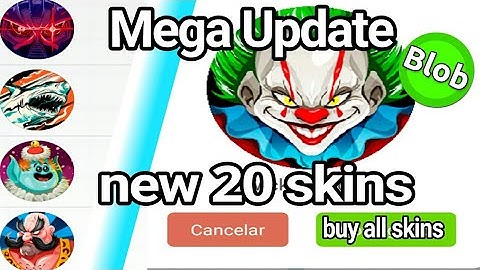BLOB.IO| MEGA UPDATE +20 SKINS ( buying all skins of the update )