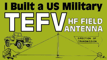 HF Ham Radio with a US Military TEFV Field Antenna