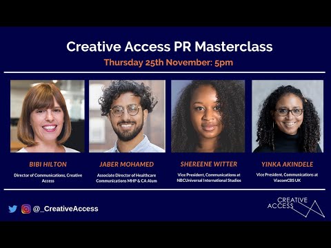 Creative Access PR Masterclass