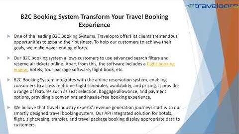 B2C Booking System