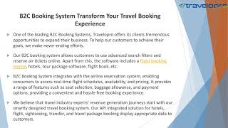 B2C Booking System