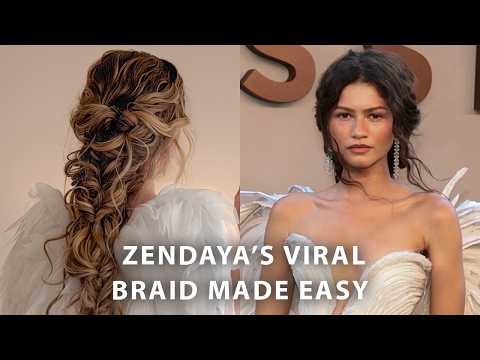Zendaya's Athena Braid Is EASIER Than It Looks🪽✨Halloween Hairstyle Idea