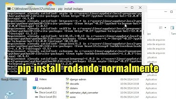 Resolva o erro do pip install não é reconhecido como comando interno ou externo