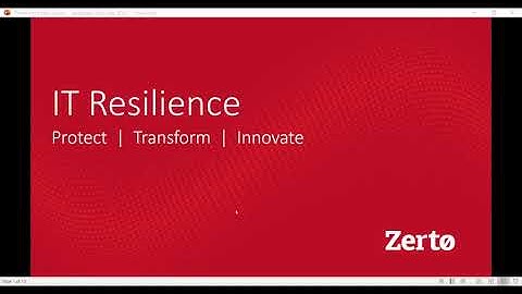 Win Big with IT Resilience, with Zerto