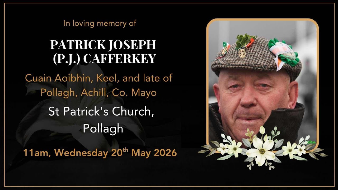 Funeral mass for P.J. Cafferkey - YouTube