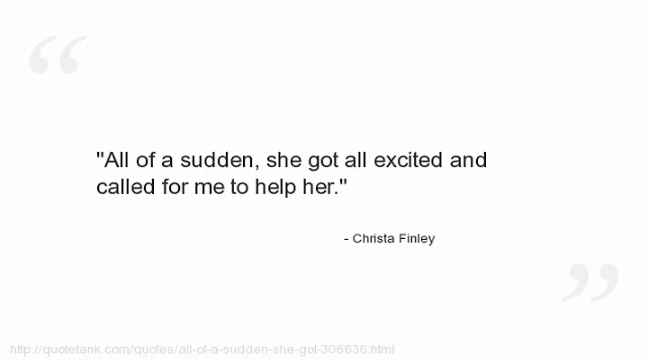 Christa Finley Quotes